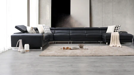 Cleo Leather Modular Lounge Option B