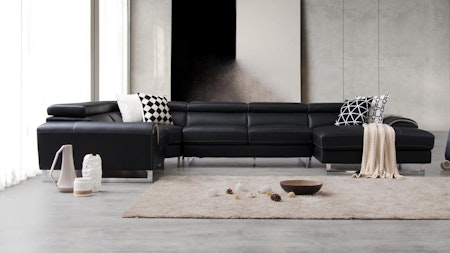 Cleo Leather Modular Lounge Option C