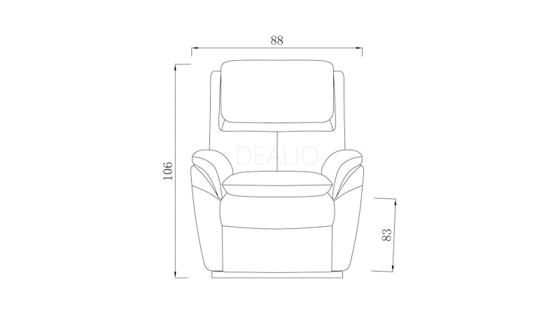 Edith Leather Lift Chair With Two Motors Diagram