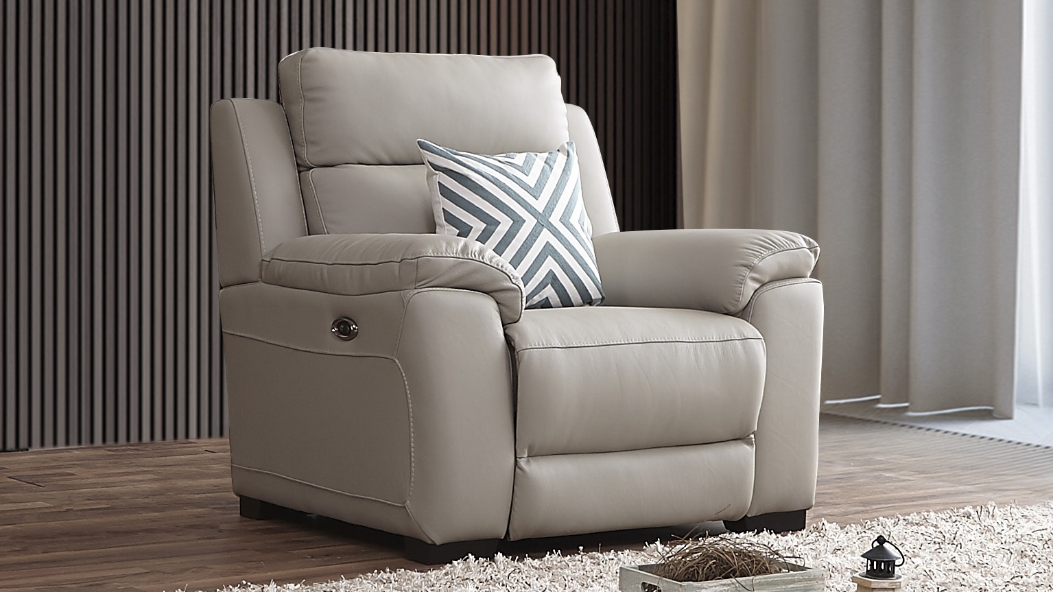 Cardiff Leather Recliner Armchair 3 Thumbnail
