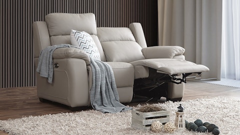 Cardiff Leather Recliner Two Seater Sofa 2