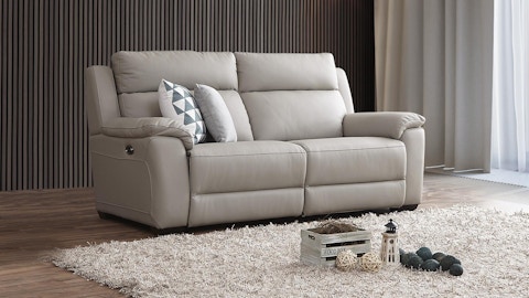 Cardiff Leather Recliner Three Seater Sofa 2