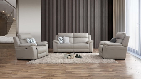 Cardiff Leather Recliner Sofa Suite 3 + 1 + 1 1 Thumbnail