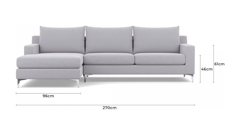 Apollo Fabric Chaise Lounge Option B Diagram