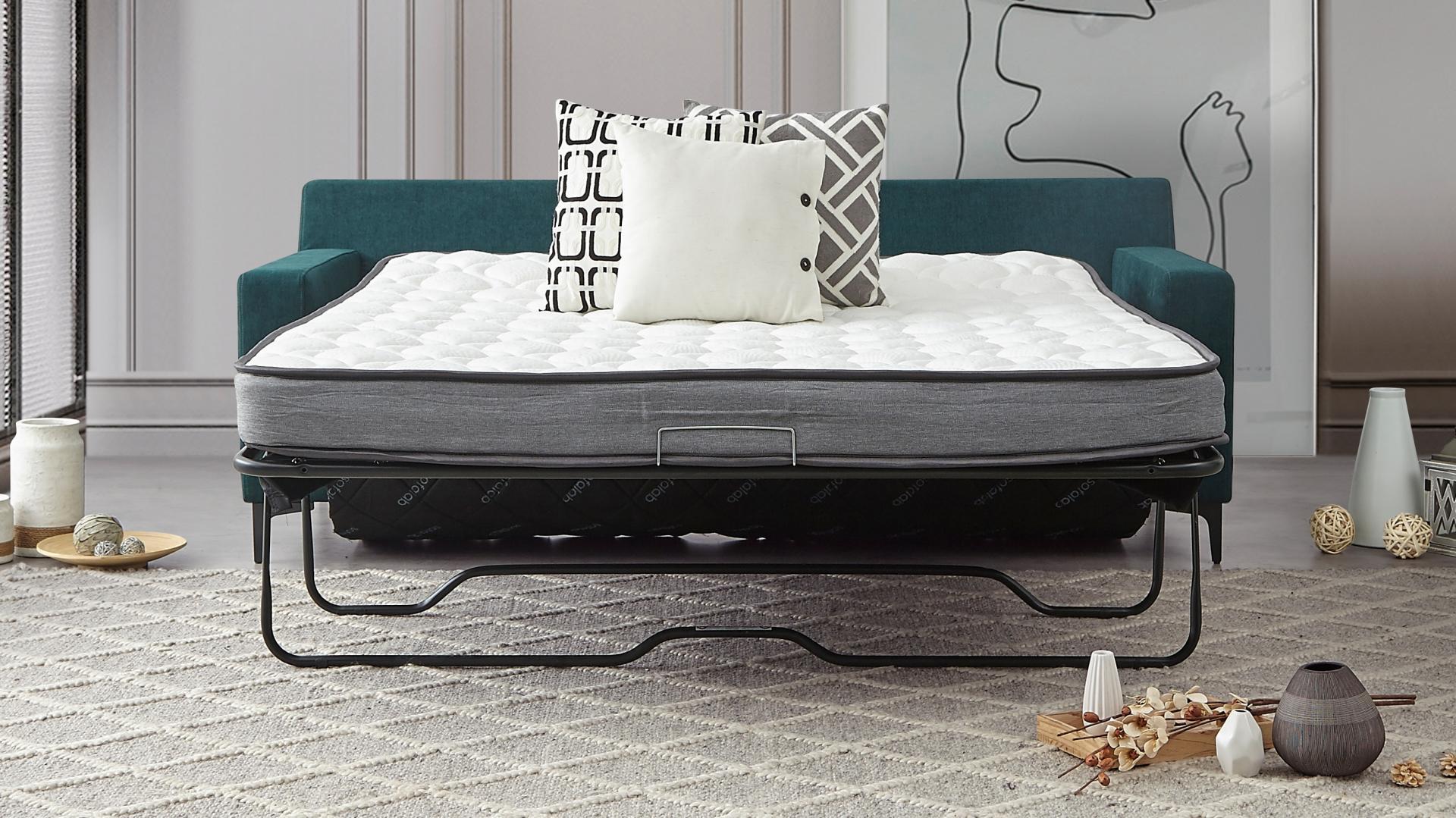 sofa bed with deluxe mattress