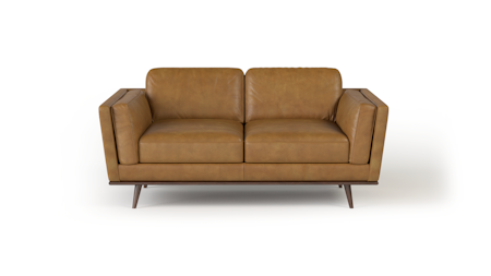 Sven Leather Two Seater Sofa