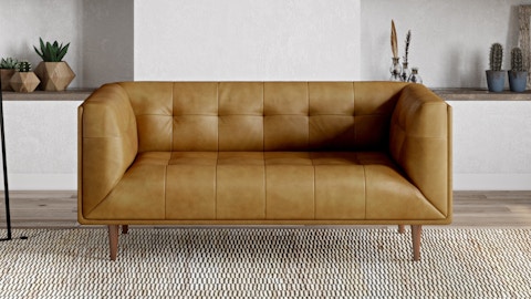 Karl Leather Two Seater Sofa 1
