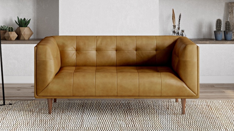 Karl Leather Two Seater Sofa
