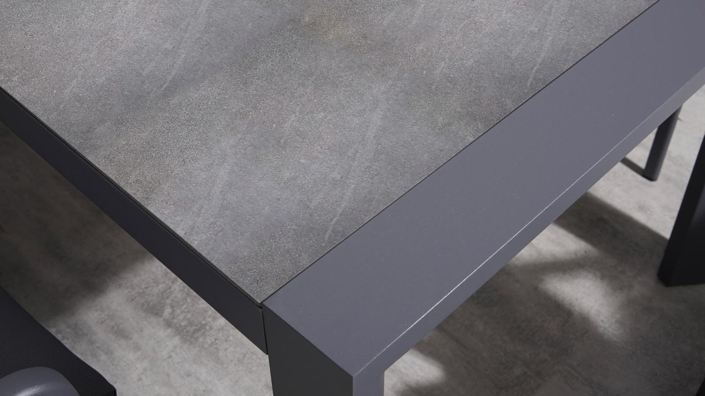 Santa Monica Charcoal 7-piece Outdoor Dining Set With Santa Monica Chairs 8 Thumbnail