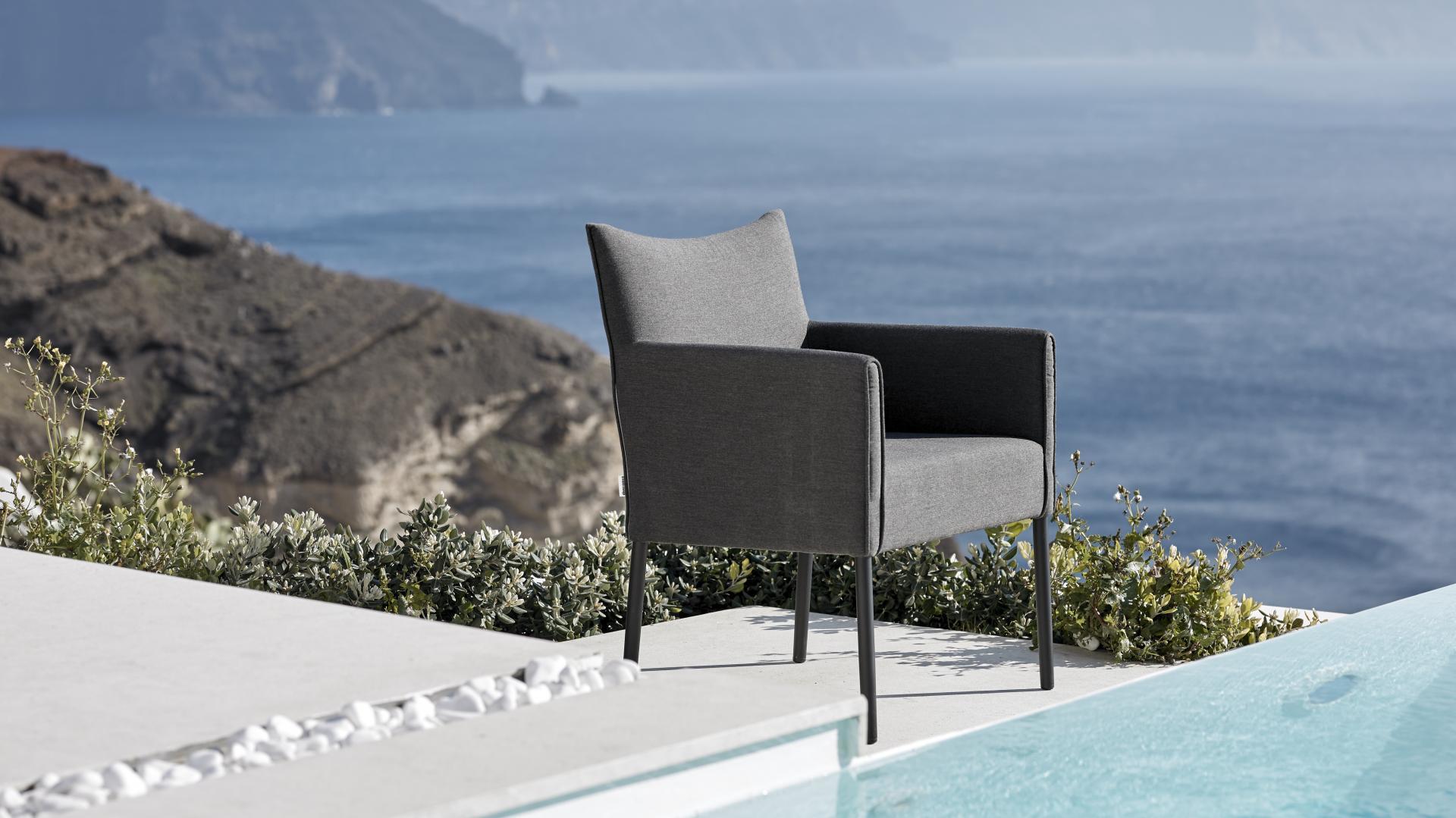 Pier Black Outdoor Dining Chair Twin Set 6 Thumbnail