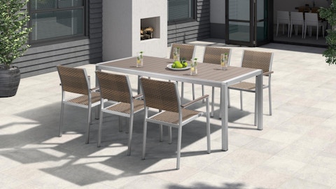 Argento Large 7-piece Outdoor Dining Set 2 Thumbnail