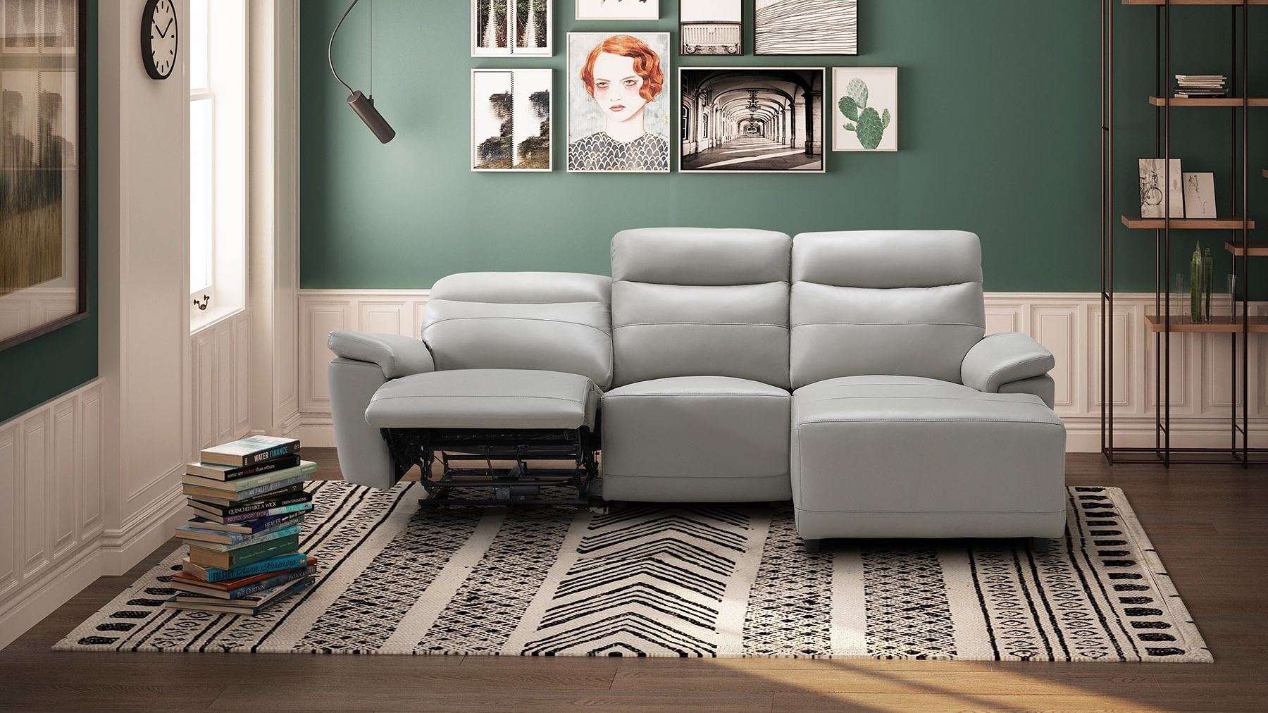 Castello Leather Recliner Chaise Lounge 25 Thumbnail