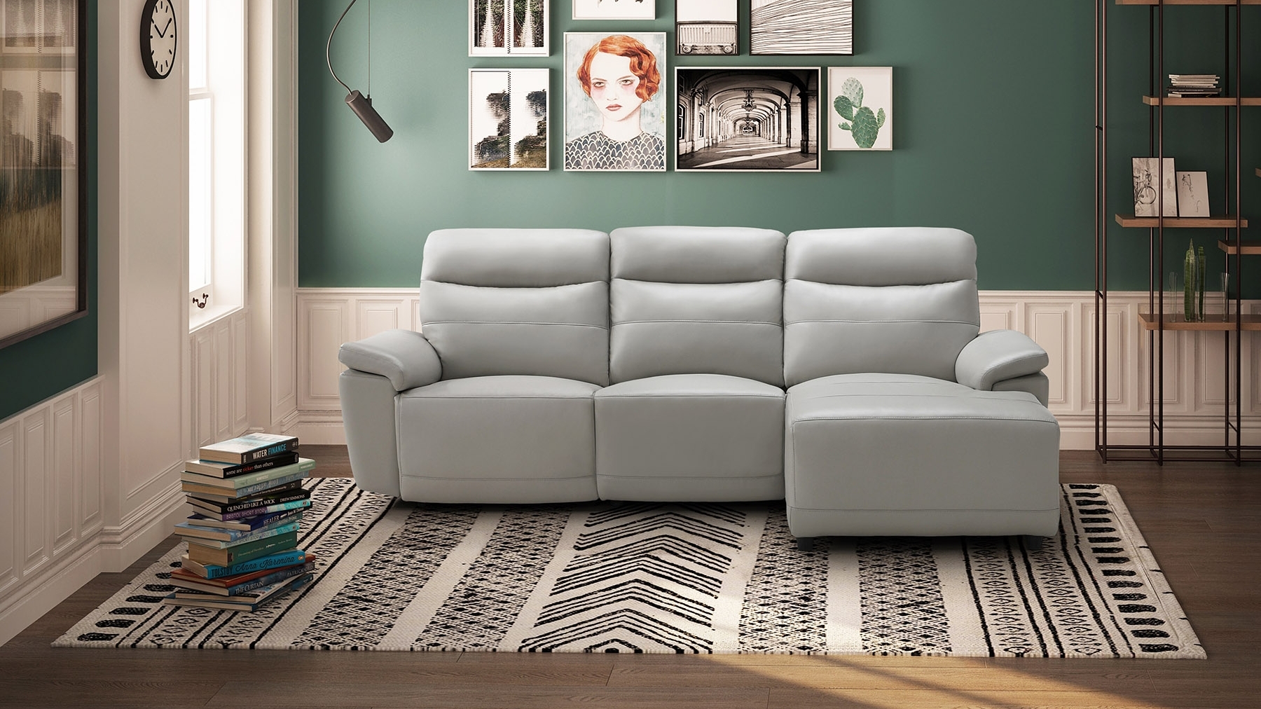 Castello Leather Recliner Chaise Lounge 25 Thumbnail