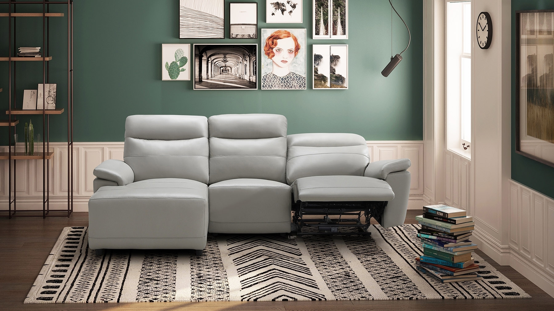 Castello Leather Recliner Chaise Lounge 25 Thumbnail