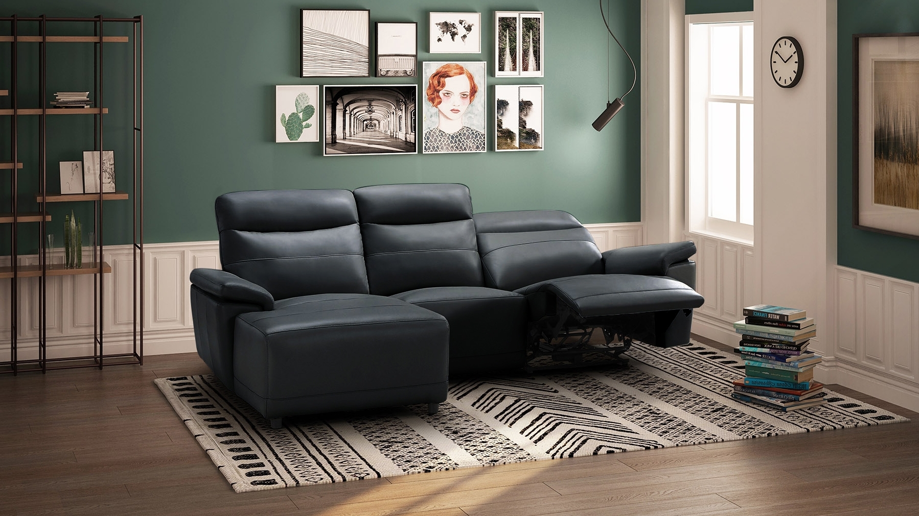 Castello Leather Recliner Chaise Lounge 25 Thumbnail