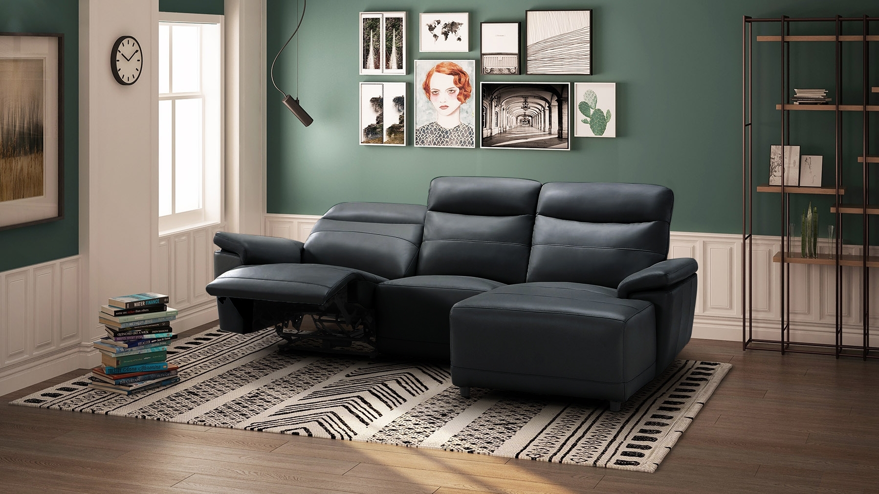 Castello Leather Recliner Chaise Lounge 25 Thumbnail