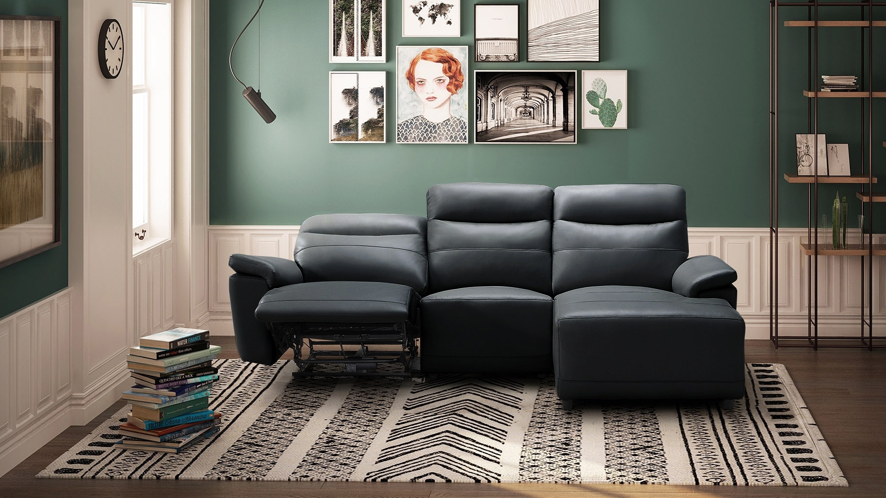 Castello Leather Recliner Chaise Lounge 25 Thumbnail