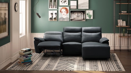 Castello Leather Recliner Chaise Lounge