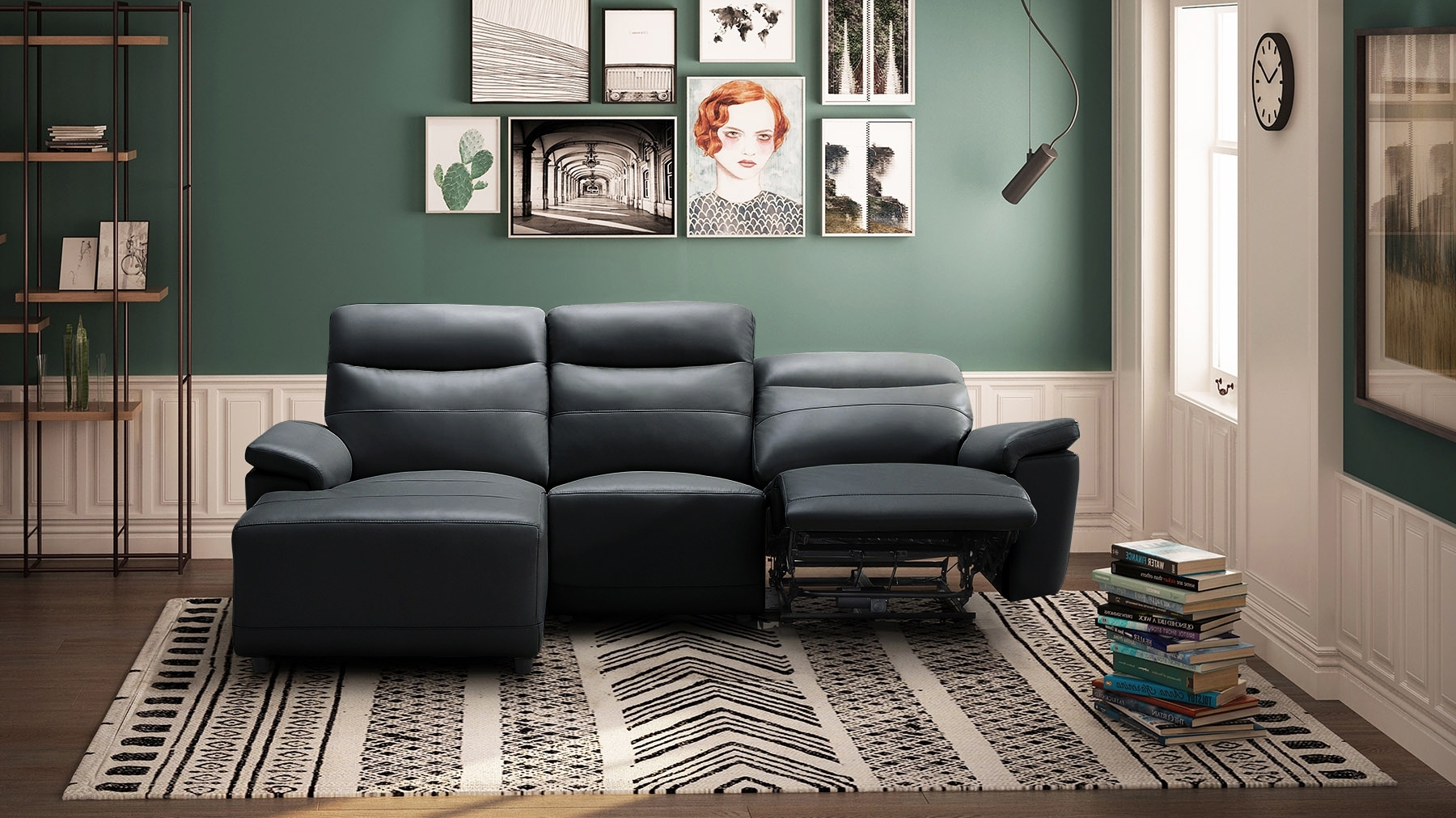 Castello Leather Recliner Chaise Lounge 25 Thumbnail