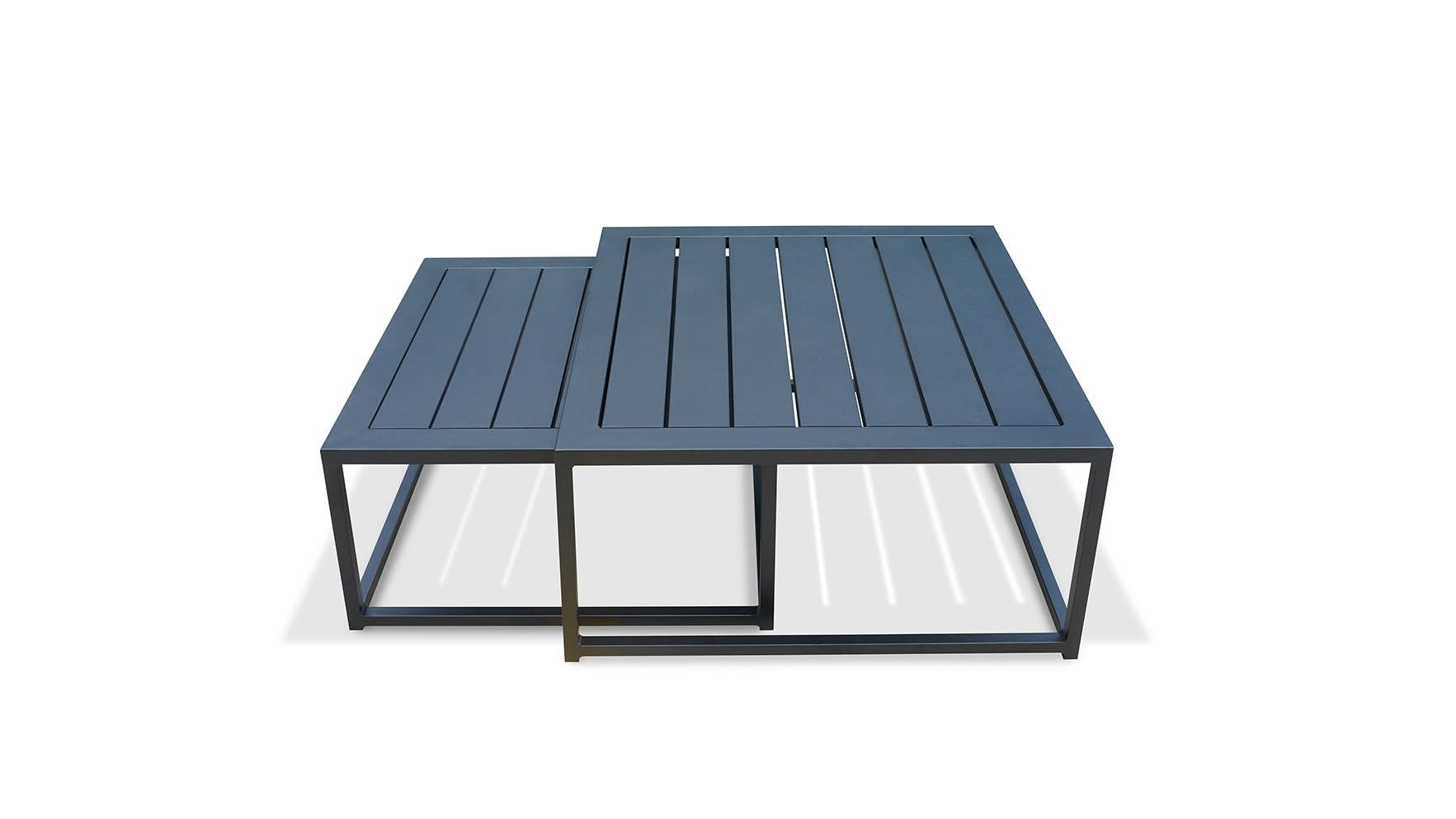 Glamour Dark Outdoor Corner Lounge With Nested Coffee Tables 6 Thumbnail