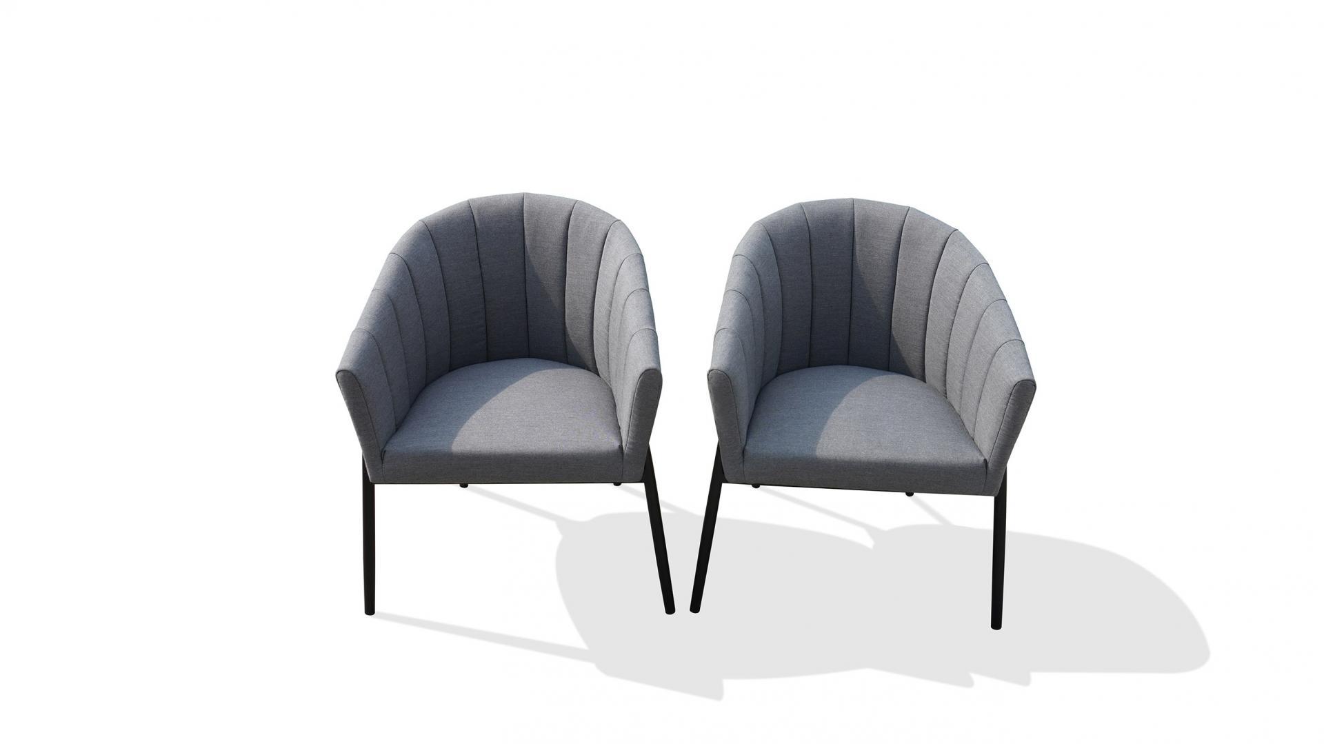 Delta Black Dining Chair Twin Set 3 Thumbnail