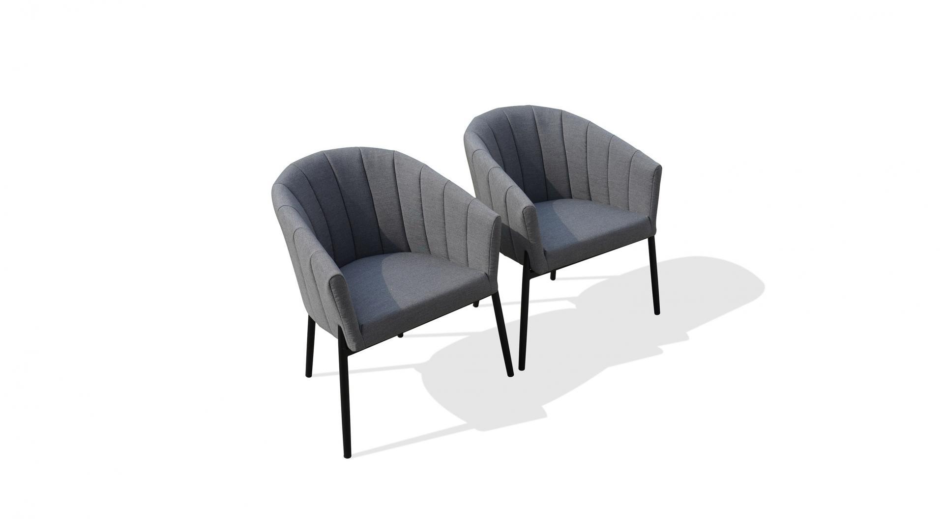 Delta Black Dining Chair Twin Set 3 Thumbnail