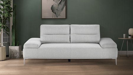 Karina Fabric Two Seat Sofa Gray
