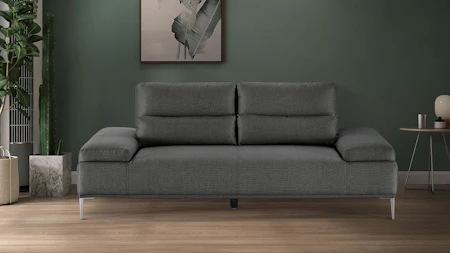Karina Fabric Two Seat Sofa Ash