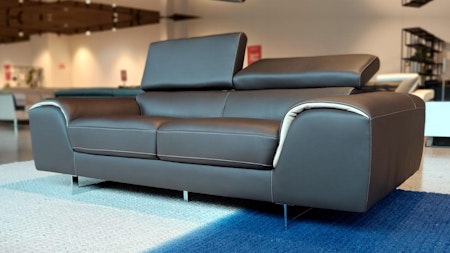 Cleo Leather Two Seat Sofa