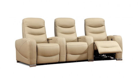 Paramount 3 Seater Leather Home Theatre Recliner 4