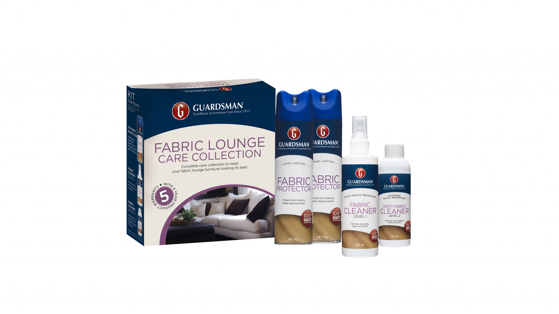 Guardsman Fabric Lounge Care Collection, Multi 5-8 Seats 2 Thumbnail