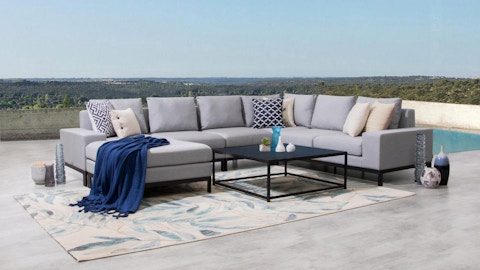 Jervis Outdoor Fabric Modular Lounge With Coffee Table 5 Thumbnail