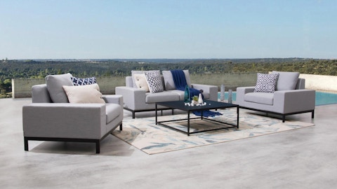 Jervis Outdoor Fabric Sofa Suite 2 + 1 + 1 With Coffee Table 2 Thumbnail