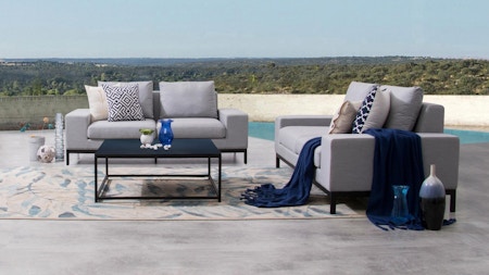 Jervis Outdoor Fabric Sofa Suite 2 + 2 With Coffee Table