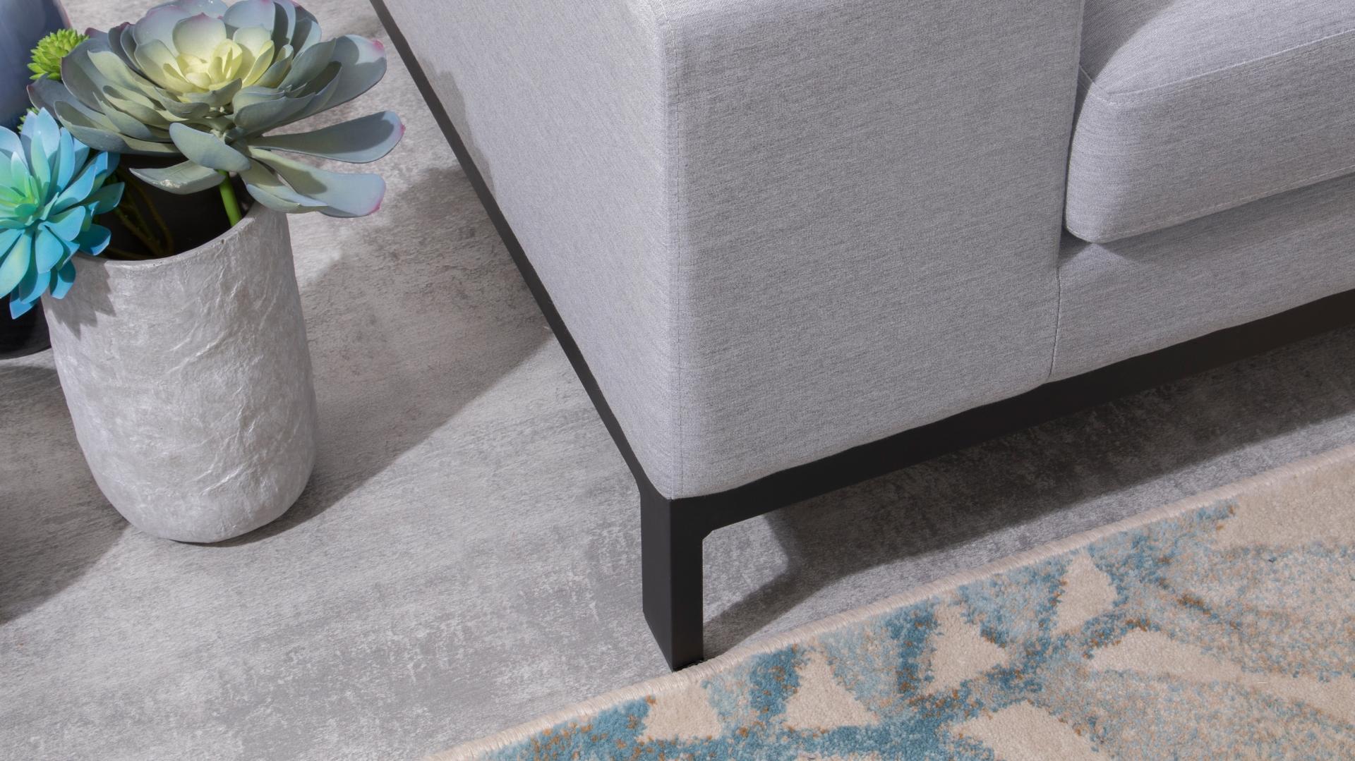 Jervis Outdoor Fabric Corner Lounge With Ottoman 6 Thumbnail