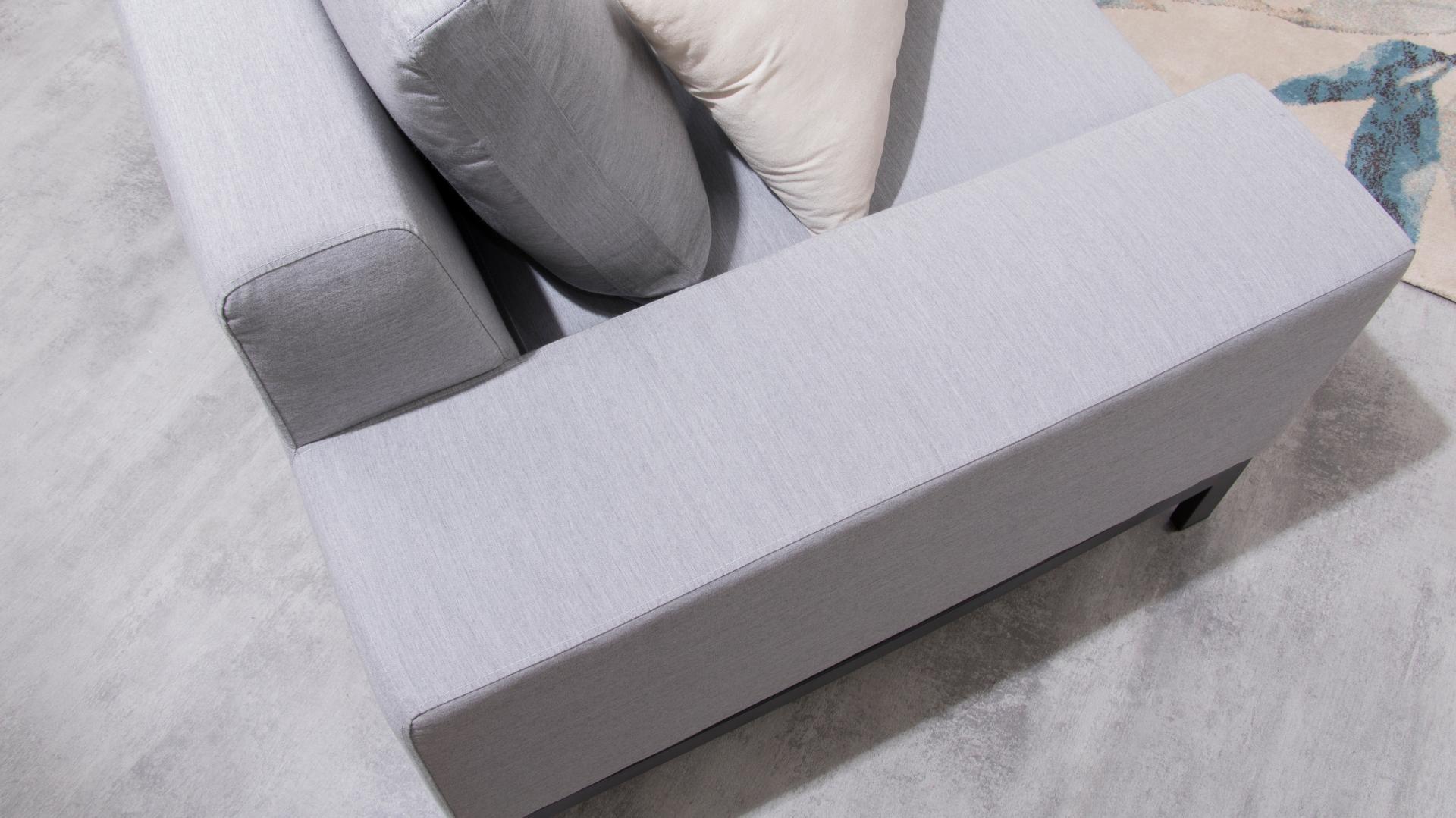 Jervis Outdoor Fabric L Shaped Lounge With Ottoman 6 Thumbnail