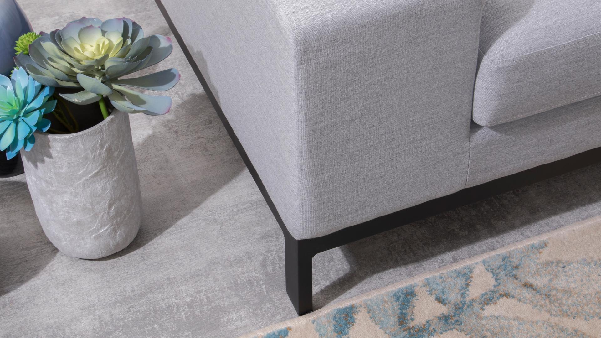 Jervis Outdoor Fabric L Shaped Lounge With Ottoman 6 Thumbnail