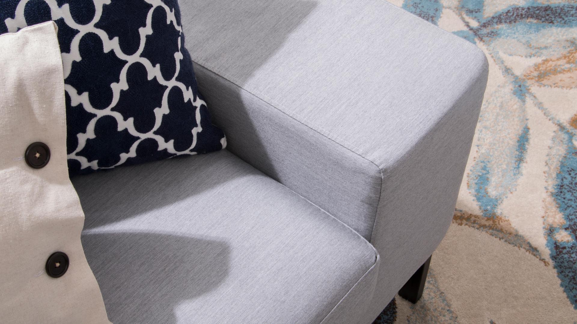 Jervis Outdoor Fabric L Shaped Lounge With Ottoman 6 Thumbnail