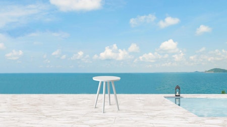 Kai White Outdoor Aluminium Side Table