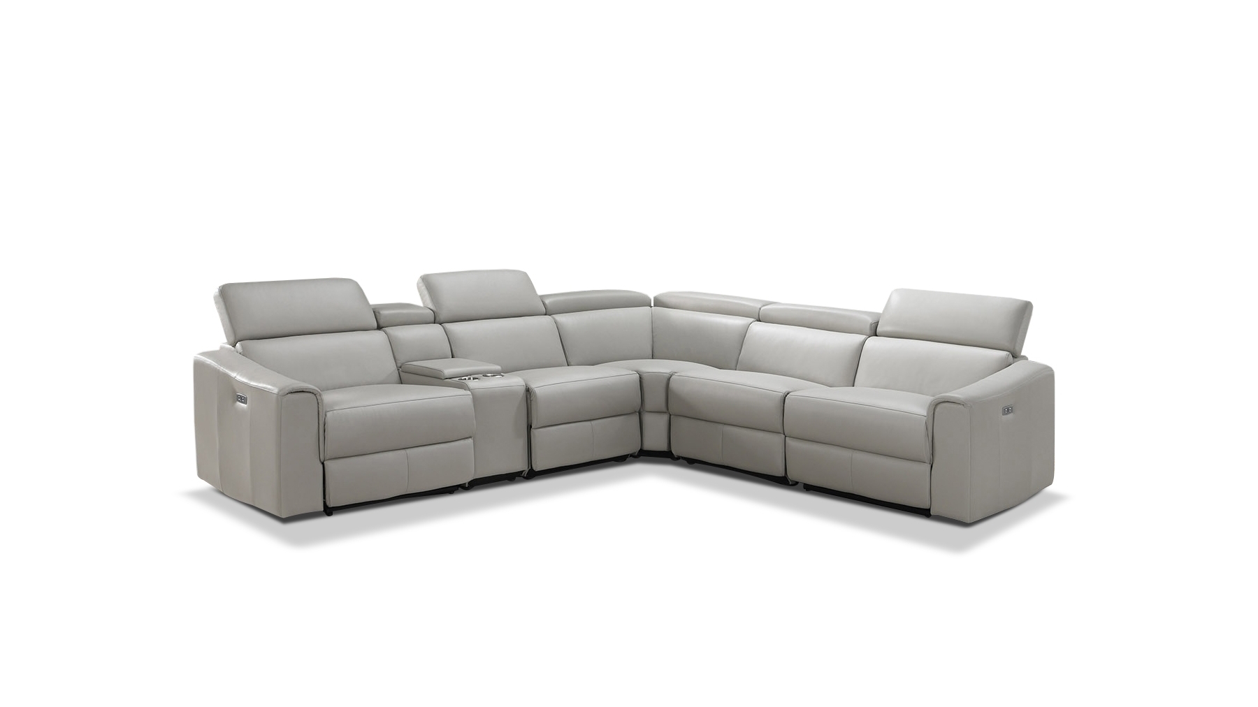 VALENTINO Leather Recliner Corner Lounge (Material: Full Leather, Main Colour: Standard Black - SKU3670625) 1
