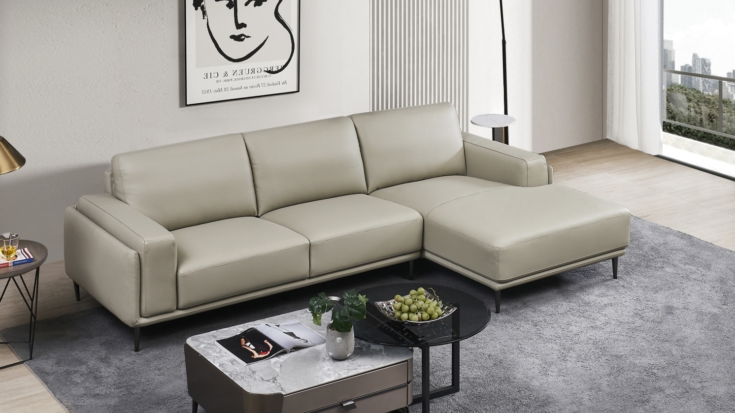 Arlo Leather Chaise Lounge Option A 5 Thumbnail