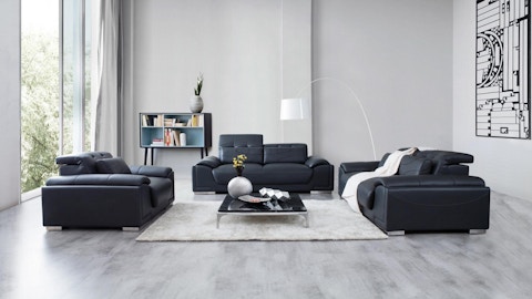 Bronte Leather Sofa Suite 3 + 2 + 1 8 Thumbnail