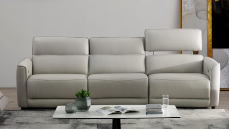 Affleck Leather Recliner Three Seat Sofa