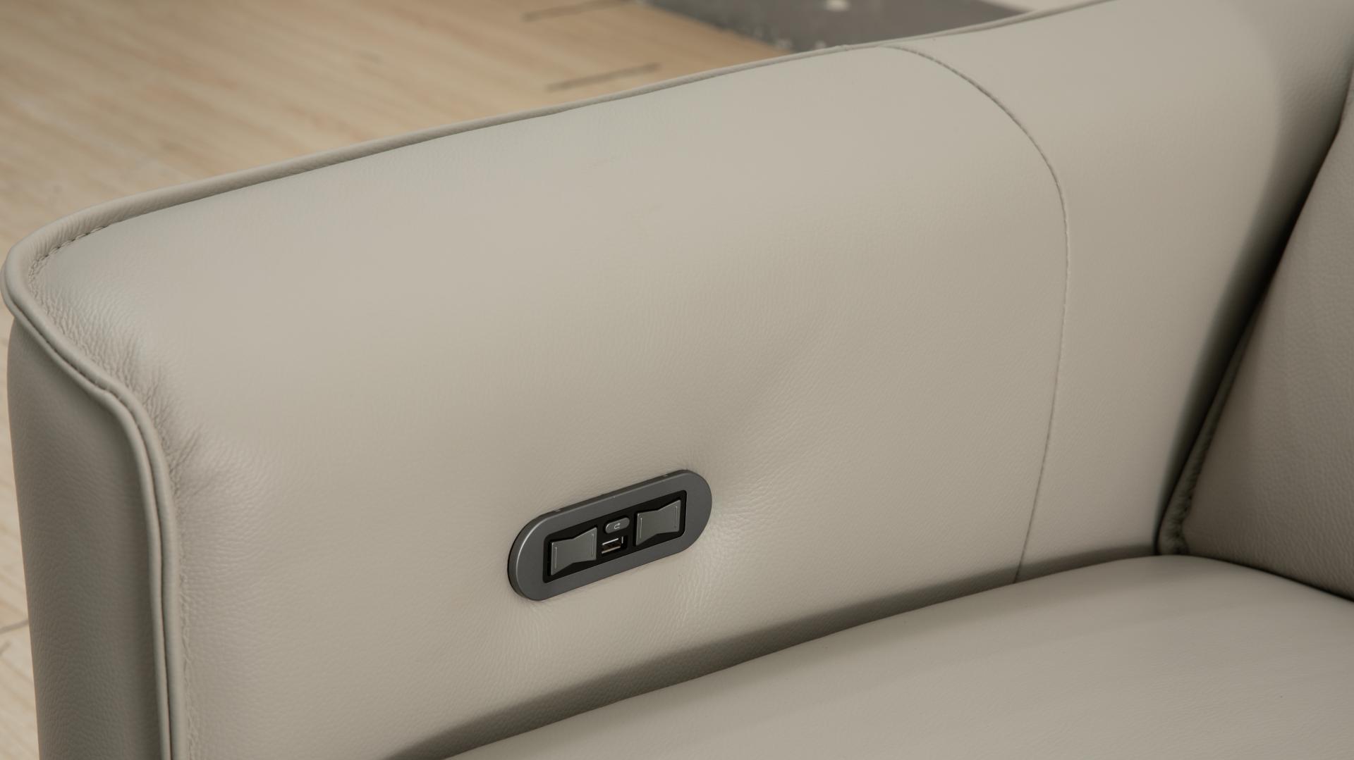 Affleck Leather Recliner Three Seat Sofa 7 Thumbnail