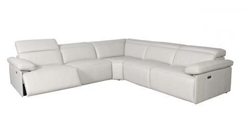 Crawford Leather Recliner Corner Lounge Option A 4 Thumbnail