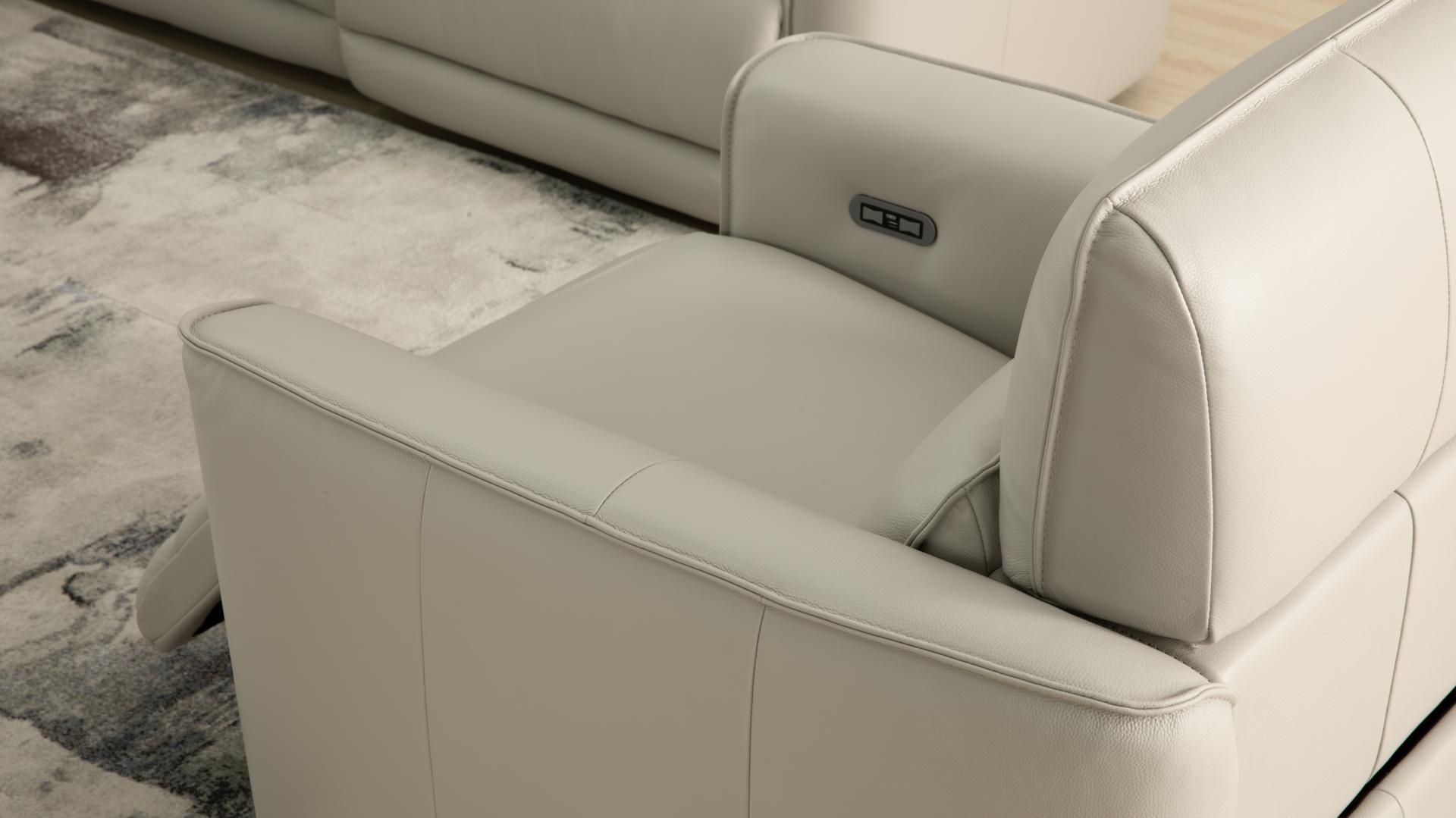 Affleck Leather Recliner Armchair 8 Thumbnail