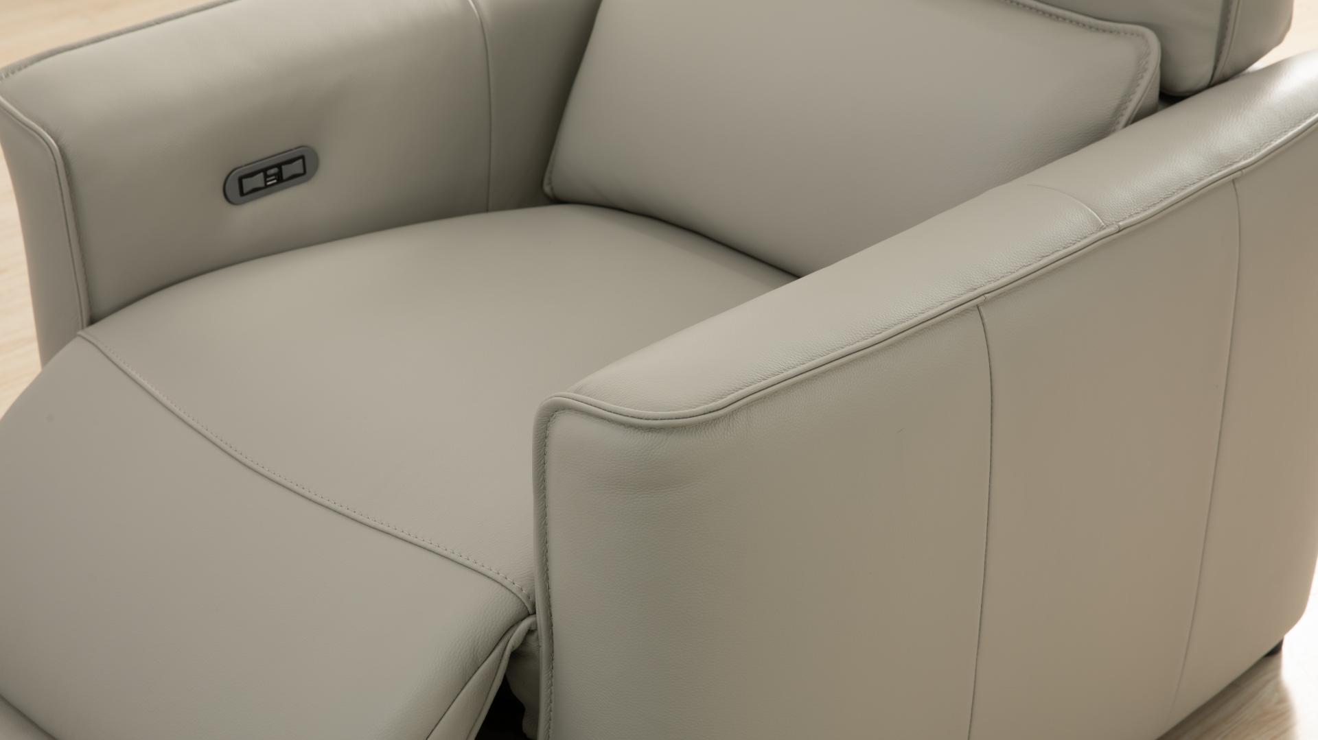 Affleck Leather Recliner Armchair 8 Thumbnail