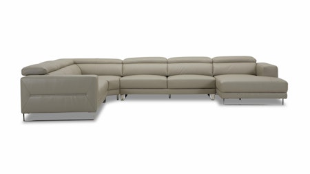 Elixir Leather Sliding Modular Lounge Option A