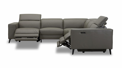 Stirling Leather Recliner Corner Lounge Option A 4