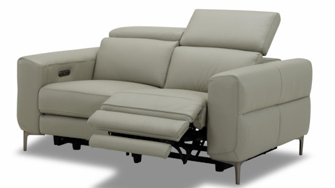 Osten Leather Recliner Three Seater Sofa With Electric Headrest 5